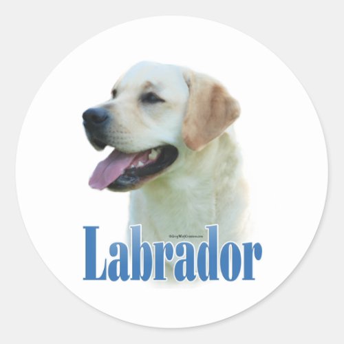 Yellow Labrador Retriever Name_ Sticker