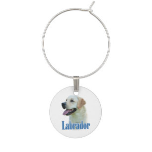 Yellow Labrador Retriever Name Wine Charm