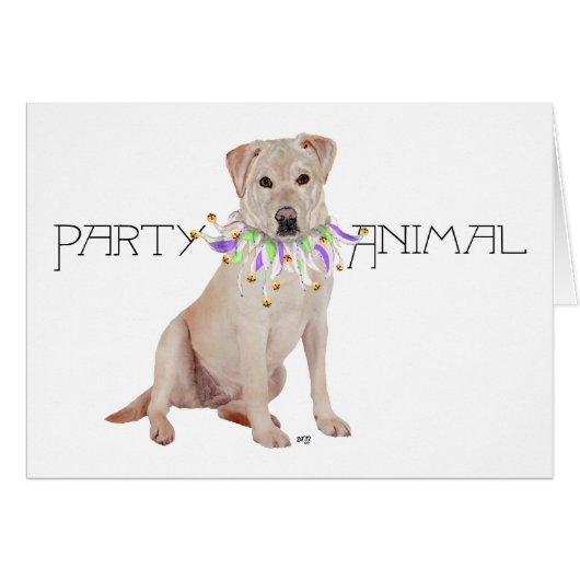 Yellow Labrador Retriever Party Cards (Front Horizontal)