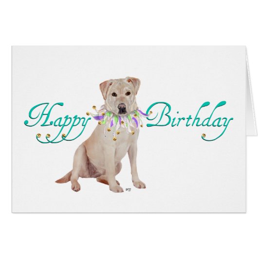 Yellow Labrador Retriever Party Cards (Front Horizontal)