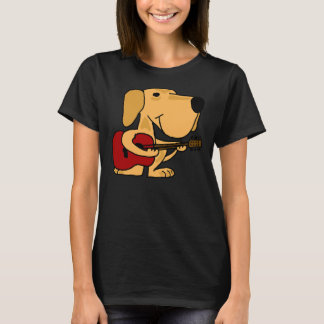 Yellow Labrador Retriever Playing Guitar T-Shirt