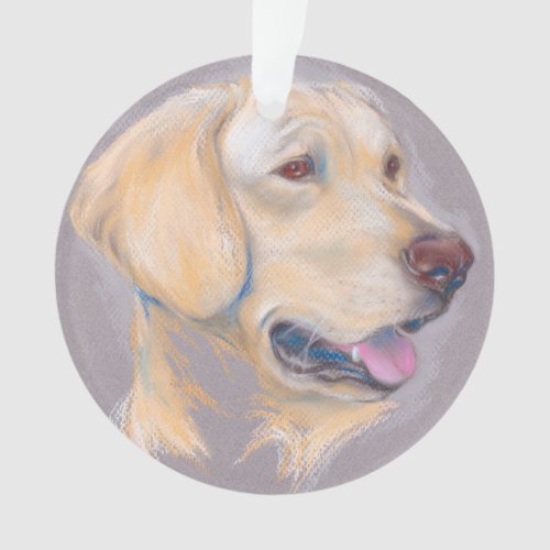 Yellow Labrador Retriever Portrait Ornament