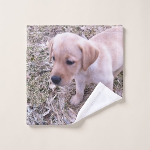 Yellow Labrador Retriever Puppy Bath Towel Set Zazzle