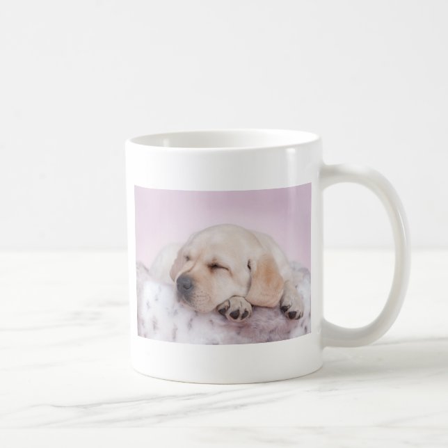 Yellow labrador retriever puppy coffee mug (Right)