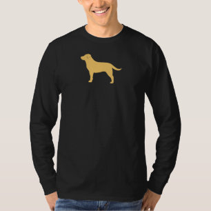 Yellow Labrador Retriever Silhouette Lab Lover's T-Shirt