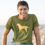 Yellow Labrador Retriever Silhouette Lab Lover&#39;s T-shirt at Zazzle