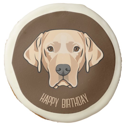 Yellow Labrador Retriever Sugar Cookie (Front)