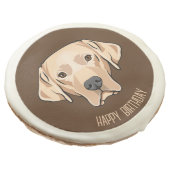 Yellow Labrador Retriever Sugar Cookie (Angled)