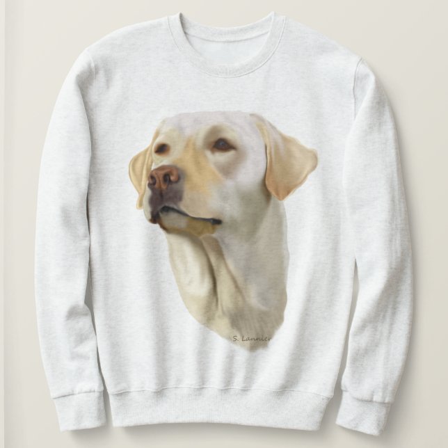 Yellow Labrador Retriever Sweatshirt (Design Front)