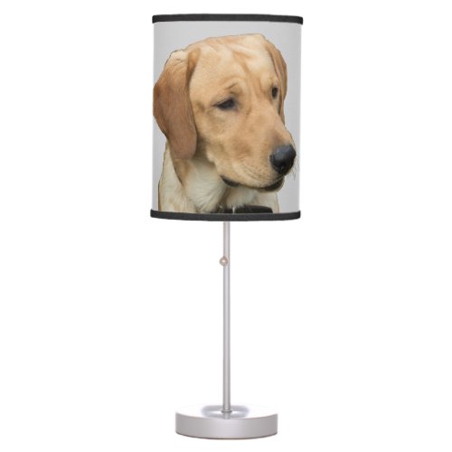 Yellow Labrador Retriever Table Lamp