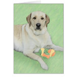 Yellow Labrador Retriever &amp; Tennis Balls Painting