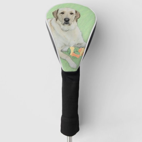Yellow Labrador Retriever  Tennis Balls Painting Golf Head Cover