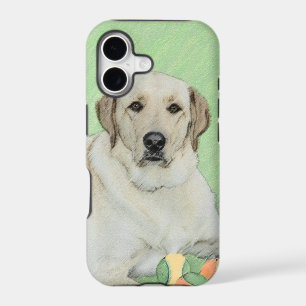 Yellow Labrador Retriever & Tennis Balls Painting iPhone 17 Case