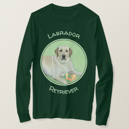 Yellow Labrador Retriever  Tennis Balls Painting T_Shirt