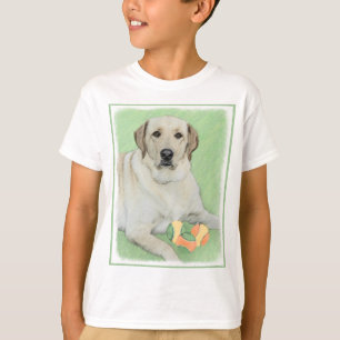 Yellow Labrador Retriever & Tennis Balls Painting T-Shirt