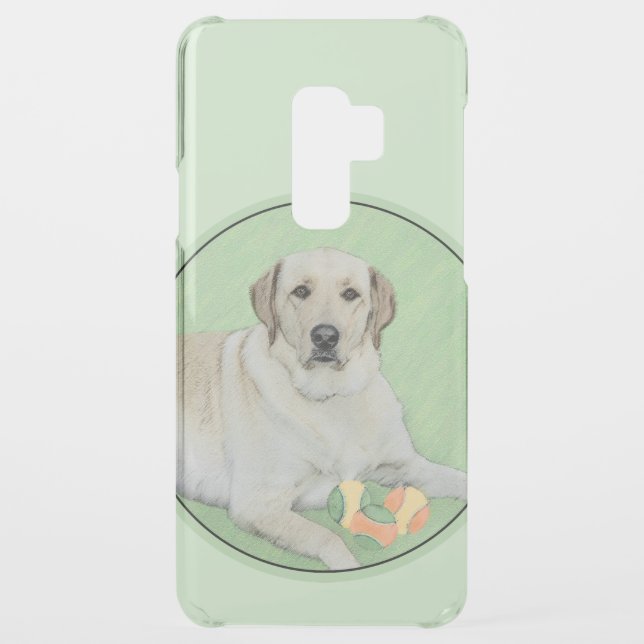 Yellow Labrador Retriever & Tennis Balls Painting Uncommon Samsung Galaxy Case (Back)