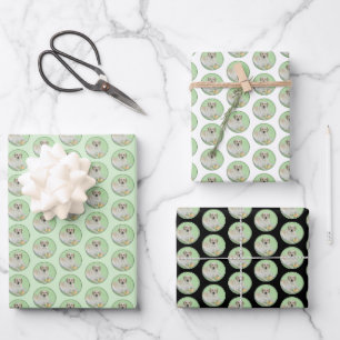 Yellow Labrador Retriever & Tennis Balls Painting Wrapping Paper Sheets