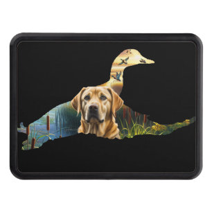 Yellow Labrador Retriever Trailer Hitch Cover