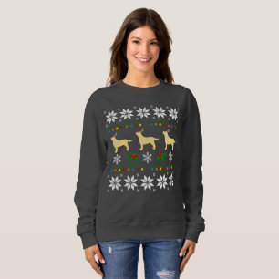 Yellow Labrador Retriever Trio Ugly Christmas Tee