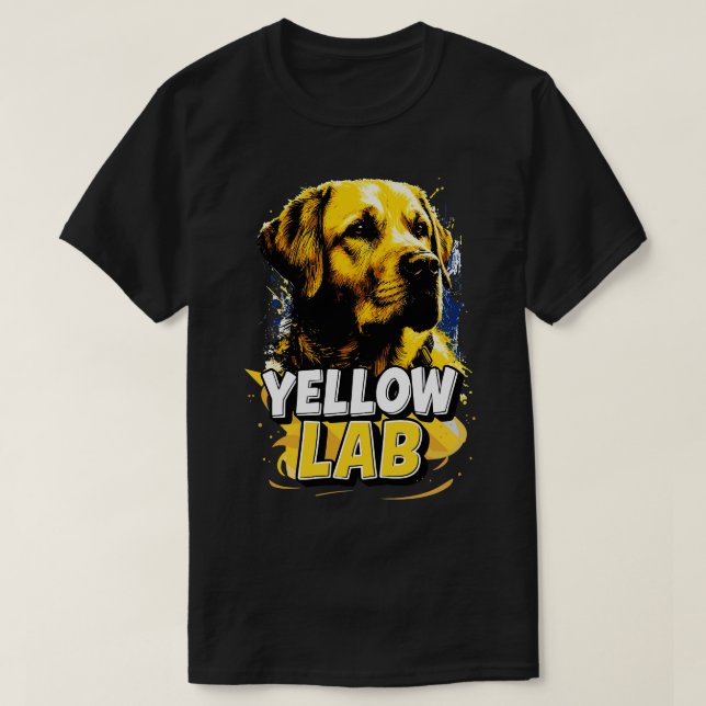 Yellow Labrador Retriever Trusted Companion T-Shirt (Design Front)