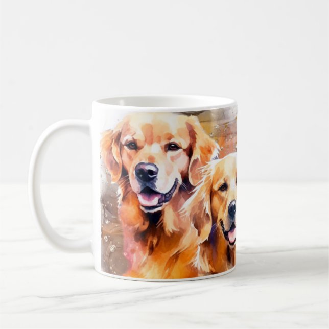 Yellow  Labrador Retrievers Heartfelt Quote Coffee Mug (Left)