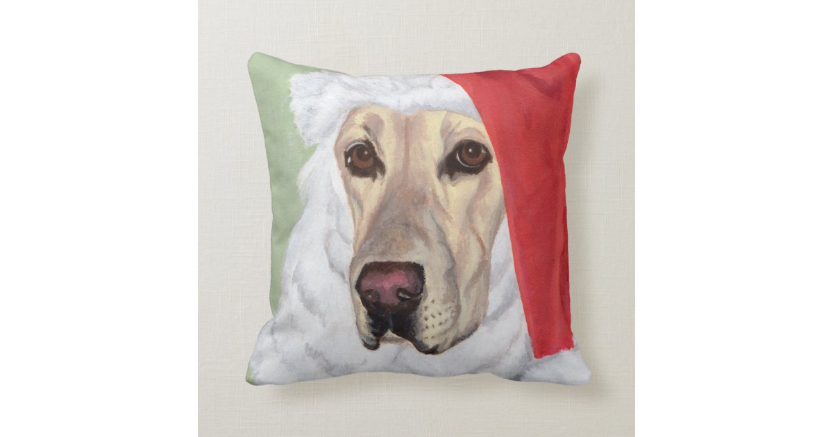 yellow labrador pillow