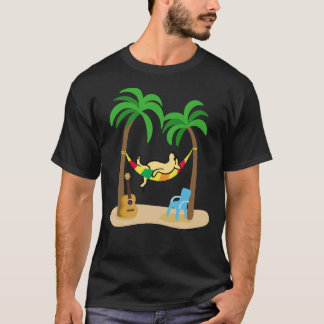 Yellow Labrador Sleeping On The Hammock T-Shirt