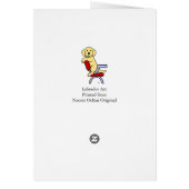 Yellow Labrador Student 3 Cartoon (Back)