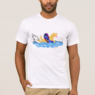 Yellow Labrador Swimming T-Shirt