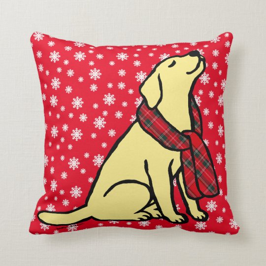 yellow labrador pillow