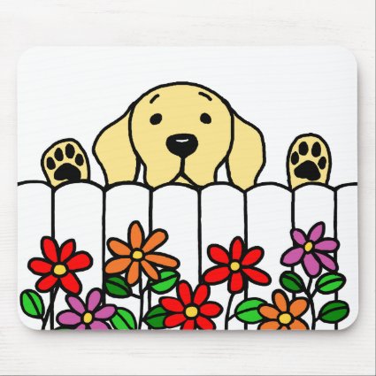 Yellow Labrador Watching You Mouse Pad