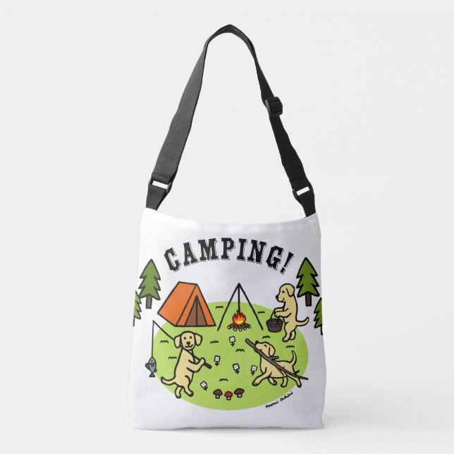 Yellow Labradors Camping Bag (Front)