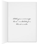 Yellow Lady Slipper Orchid Flower Photo Card (Inside (Right))