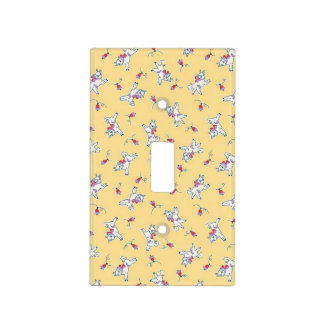 Yellow Lambs Vintage Style Light Switch Plate