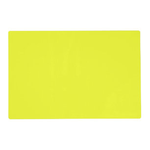 Yellow Laminated Placemat