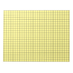 Yellow Large Graph Paper Notepad