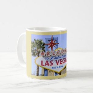 Yellow Las Vegas Nevada Welcome Sign Coffee Mug