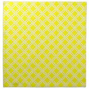 Yellow Lattice Cloth Napkin