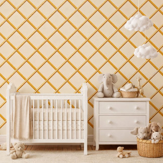Yellow Lattice Wallpaper
