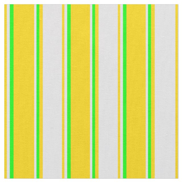 Yellow, Lavender, and Lime Colored Lines Fabric (Close Up)