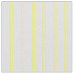 [ Thumbnail: Yellow & Lavender Colored Striped Pattern Fabric ]