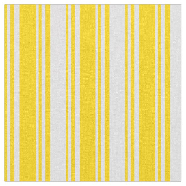 Yellow & Lavender Colored Stripes Pattern Fabric (Close Up)