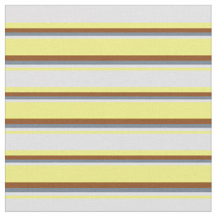 Yellow, Lavender, Slate Gray & Brown Colored Fabric