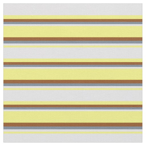 Yellow, Lavender, Slate Gray & Brown Colored Fabric