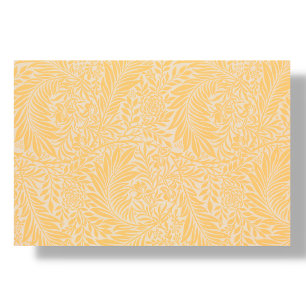Yellow Leaf Pattern Decoupage Tissue Paper