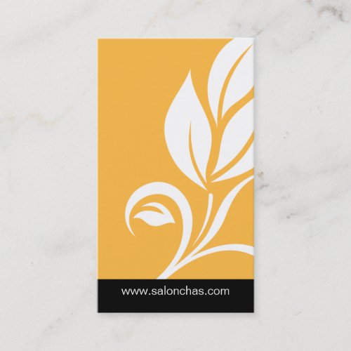 Yellow Leaf Salon Spa Business Card