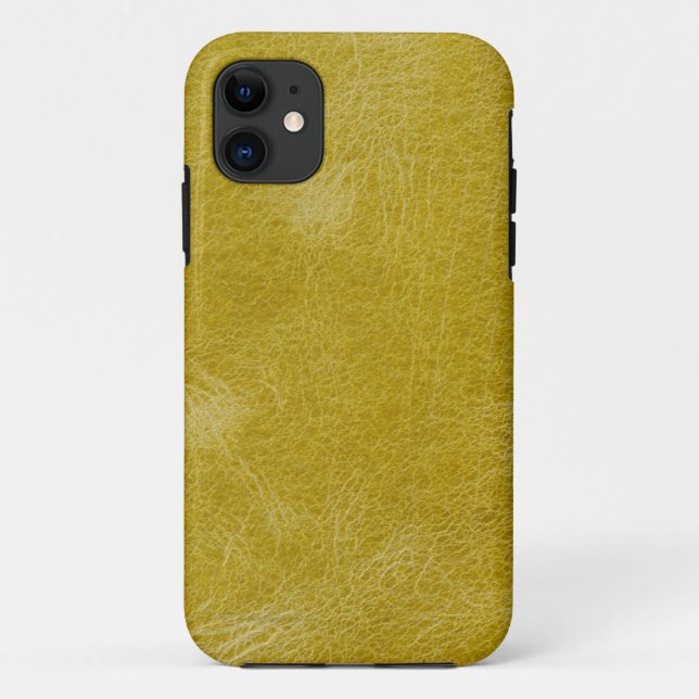 Yellow leather Case-Mate iPhone case (Back)