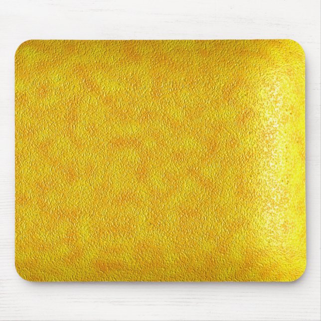 Yellow Leather Mouse Pad (Front)