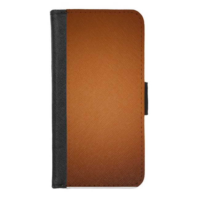 Yellow leather texture iPhone wallet case (Front)