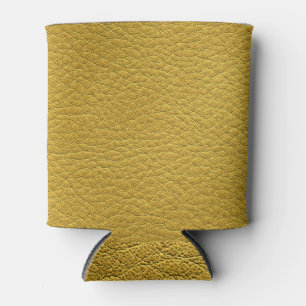 Yellow Leather Texture Seamless Closeup Can Cooler